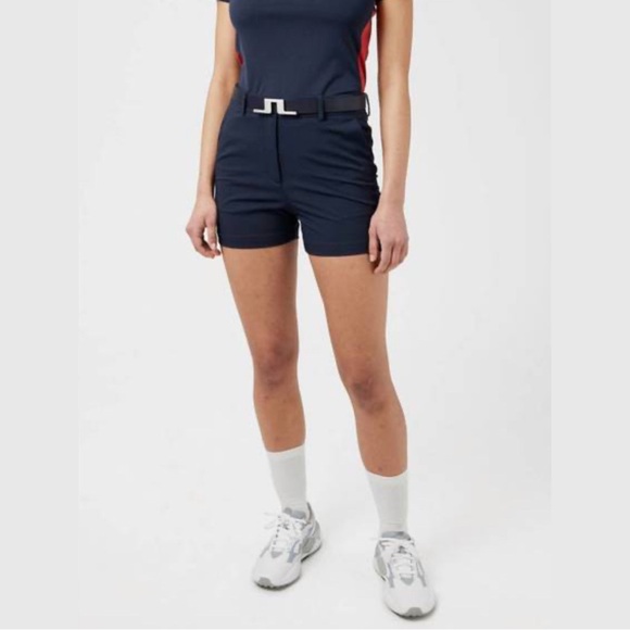 J.Lindeberg Pants - SOLD J. Lindeberg Gwen Short Micro Women’s Athletic Golf Shorts Navy + White